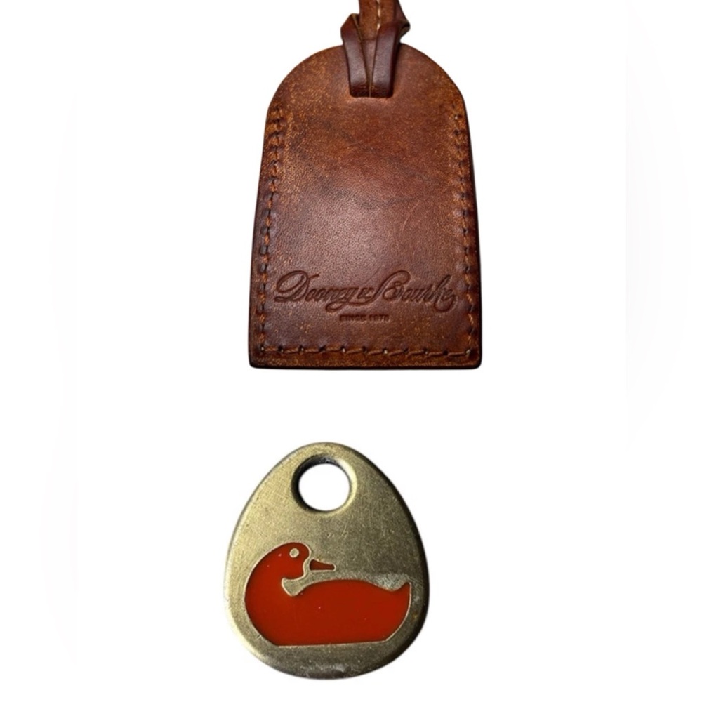 Dooney and Bourke purse charm leather bag tag set of 2